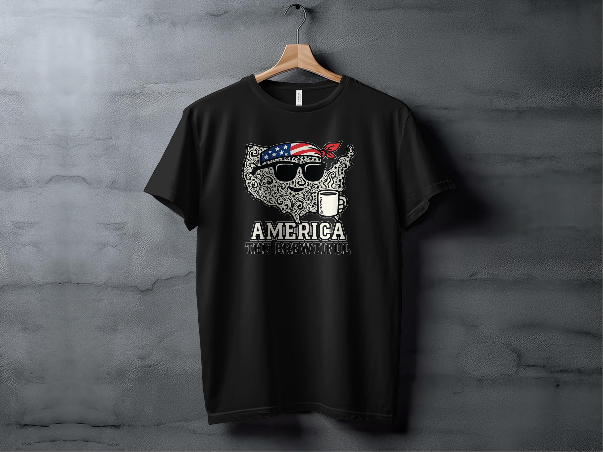 America The Brewtiful Skull Design T-shirt product type