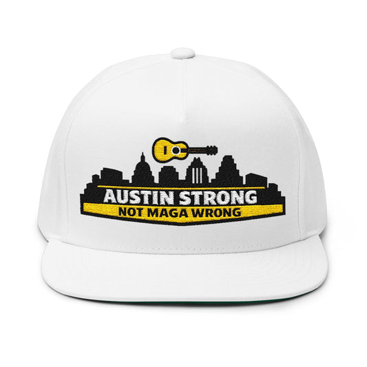 Austin Strong Not MAGA Wrong Embroidered Cap Hat