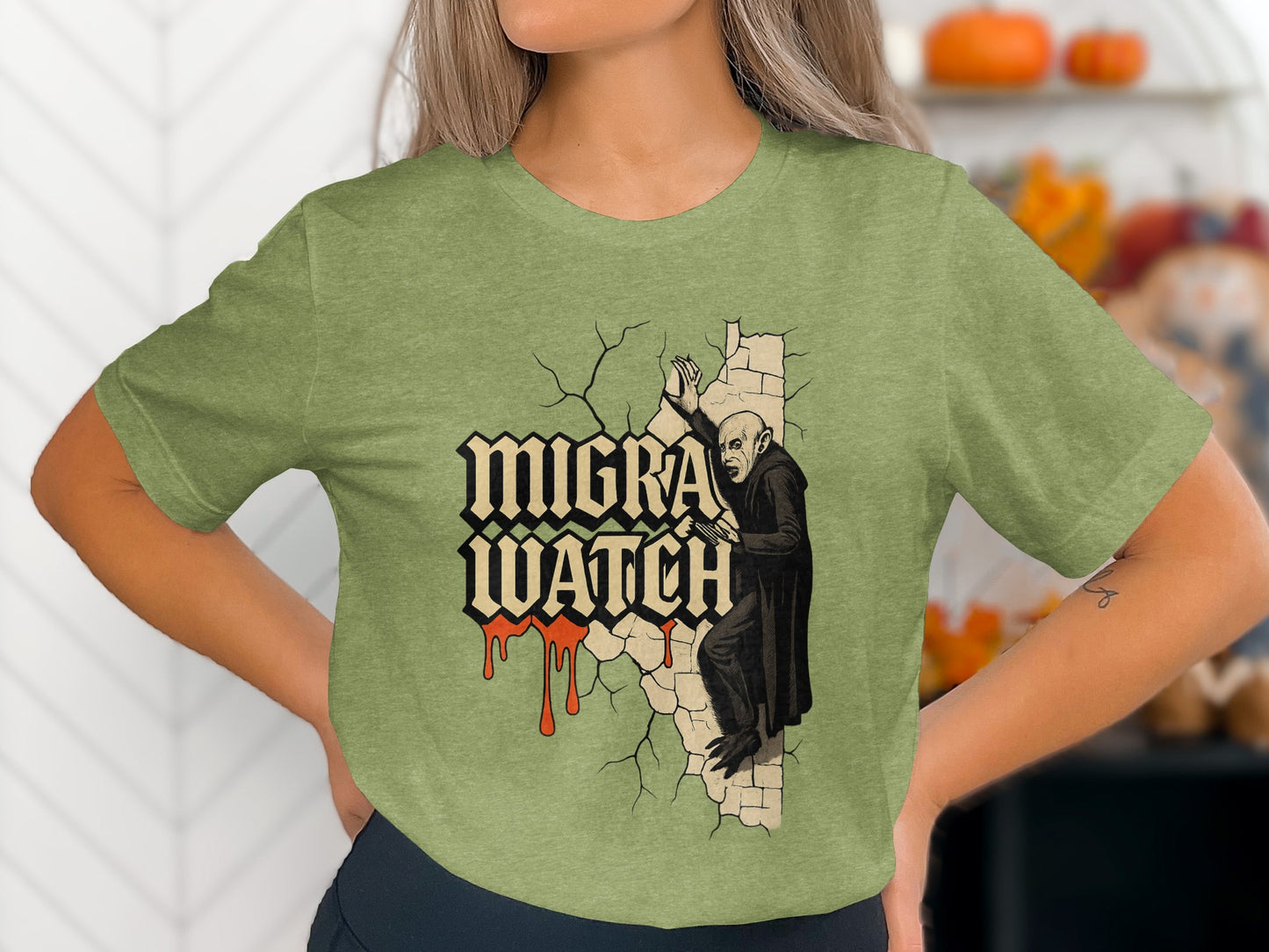 Vintage Horror Movie Inspired Green T-shirt product