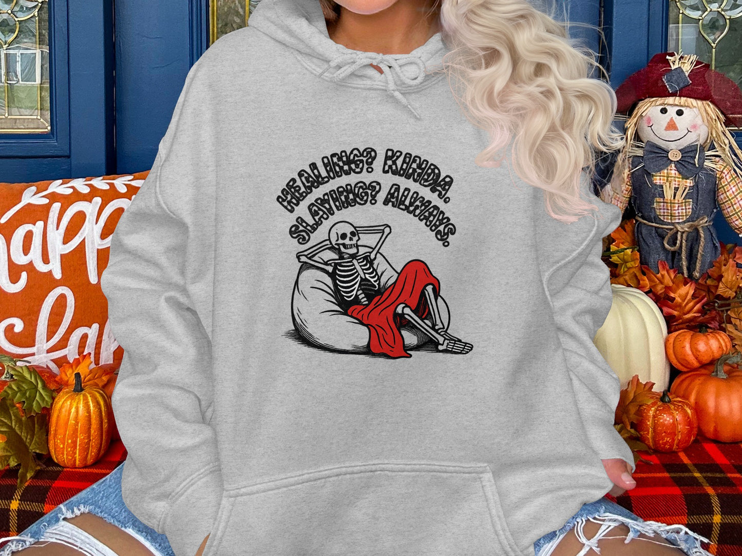 Healing Kinda Slapping Always Skeleton Hoodie product