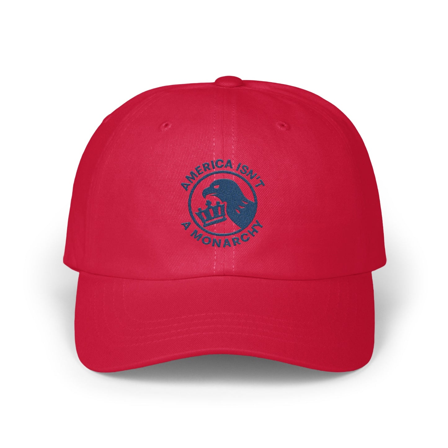 America Isn't A Monarchy Red Baseball Cap product