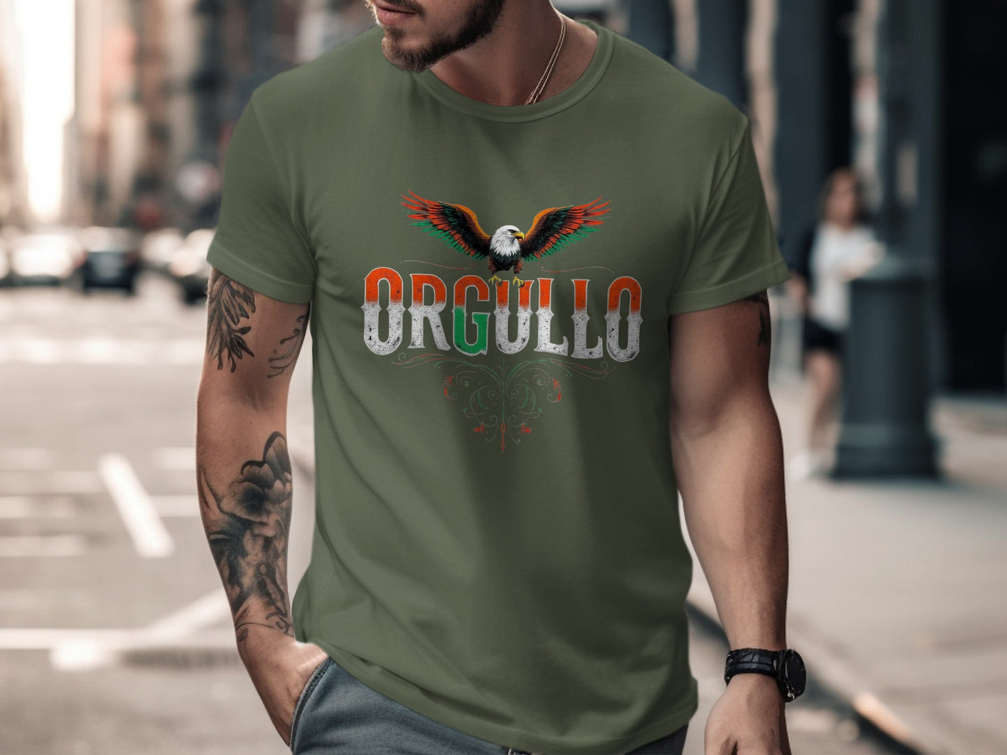 Patriotic Eagle Orgullo Stylish T-shirt for Casual Wear product type