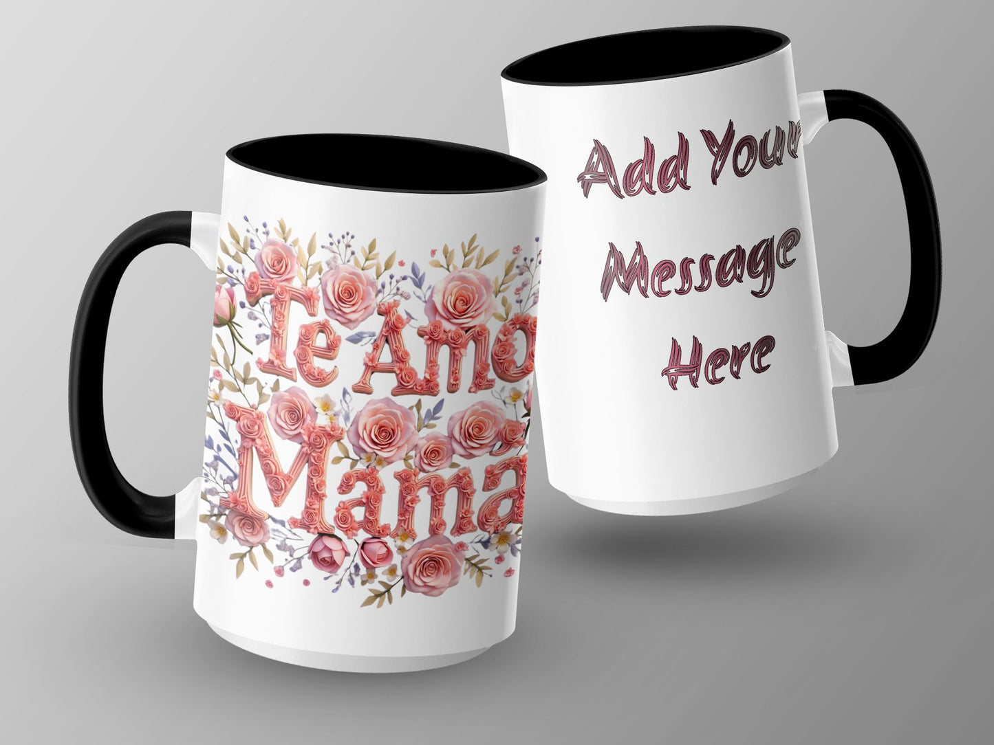 Personalized Te Amo Mama Custom Text Mug product