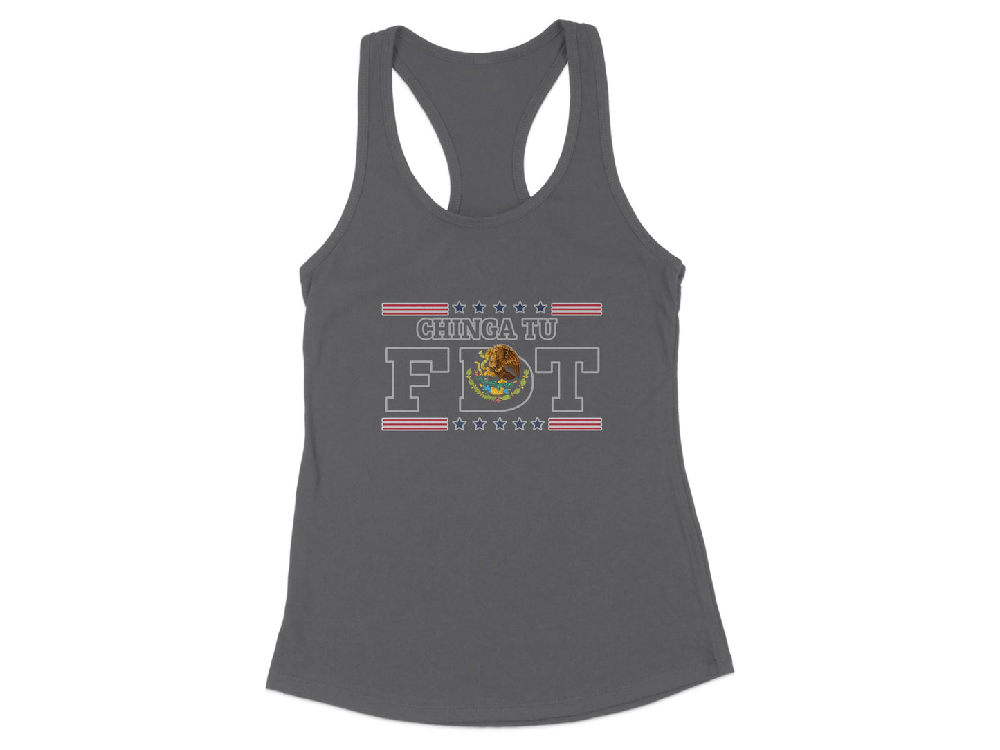 Chinga Tu FOT Custom Graphic Racerback Tank product type