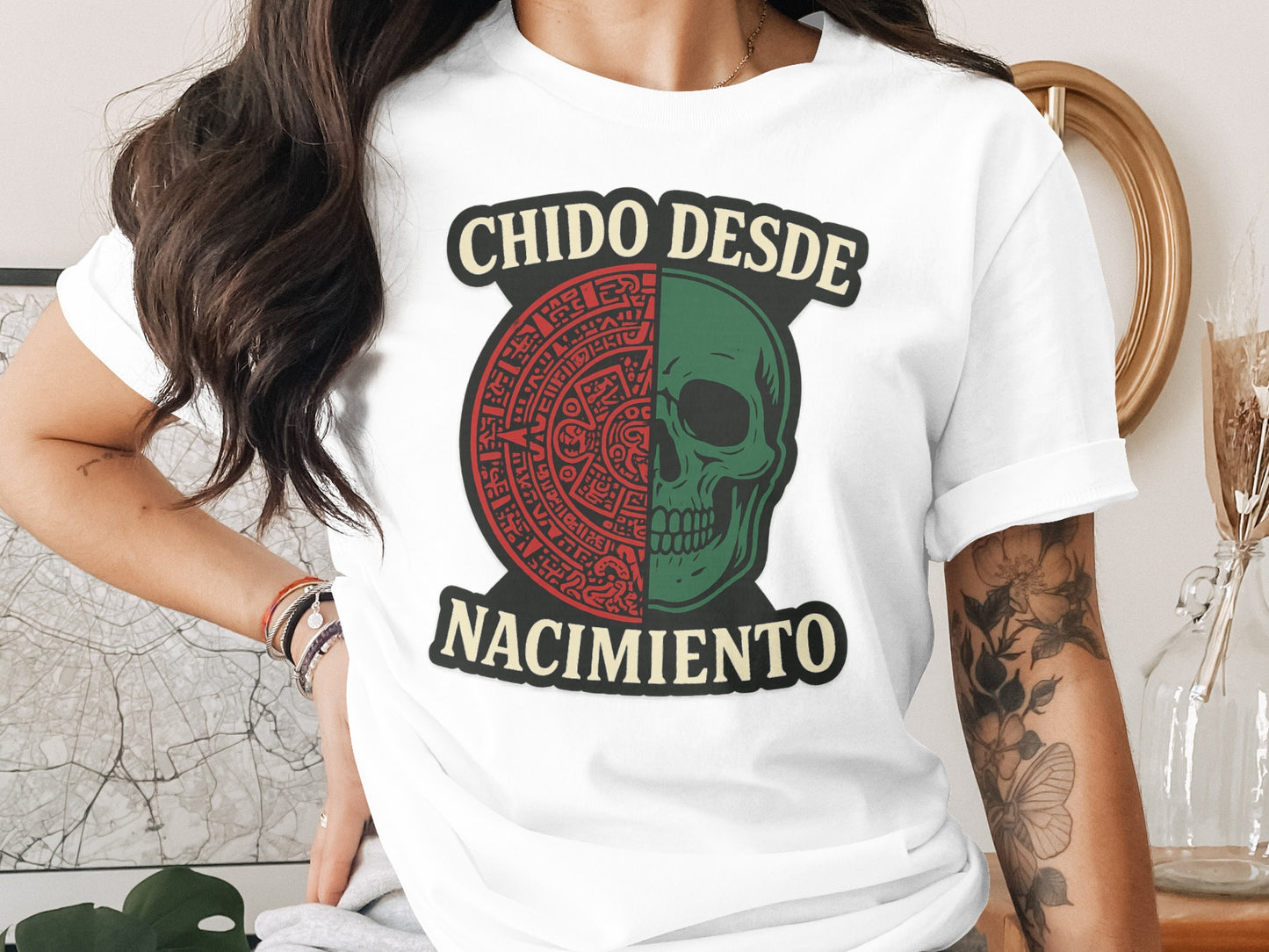 Chido Desde Nacimiento Skull Design t-shirt product