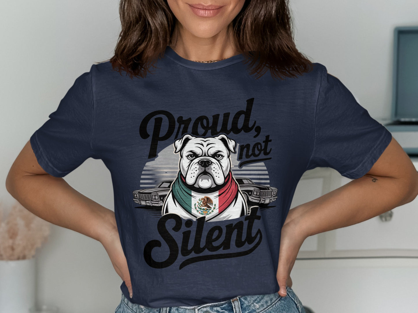 Proud Not Silent Bulldog Graphic T-Shirt product