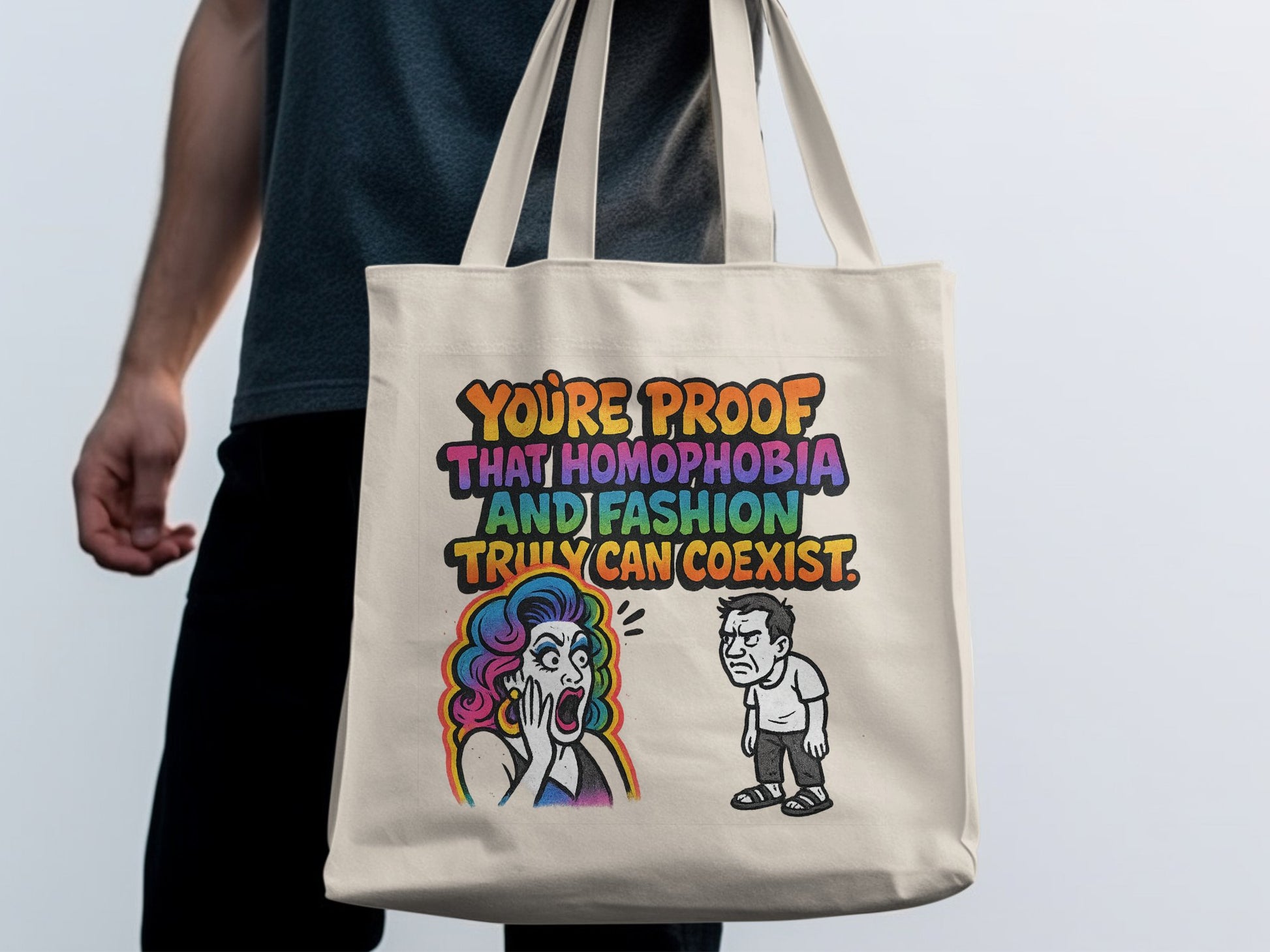 Funny Homophobia and Fashion Tote Bag Product