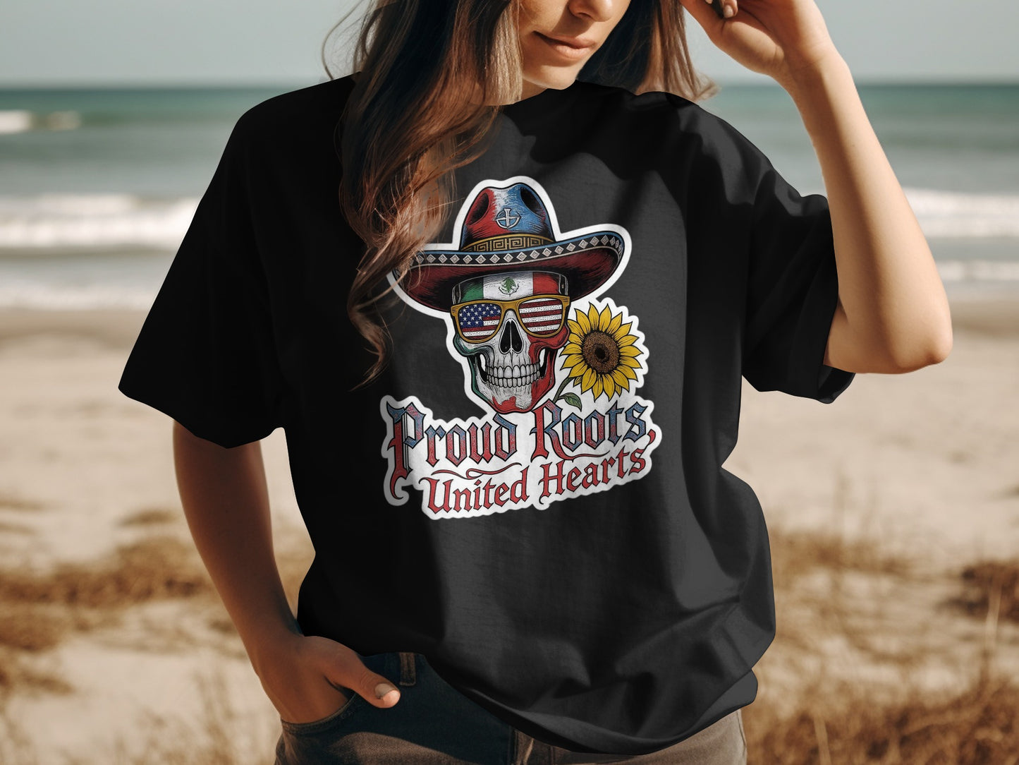 Proud Roots United Hearts Skull T-Shirt product