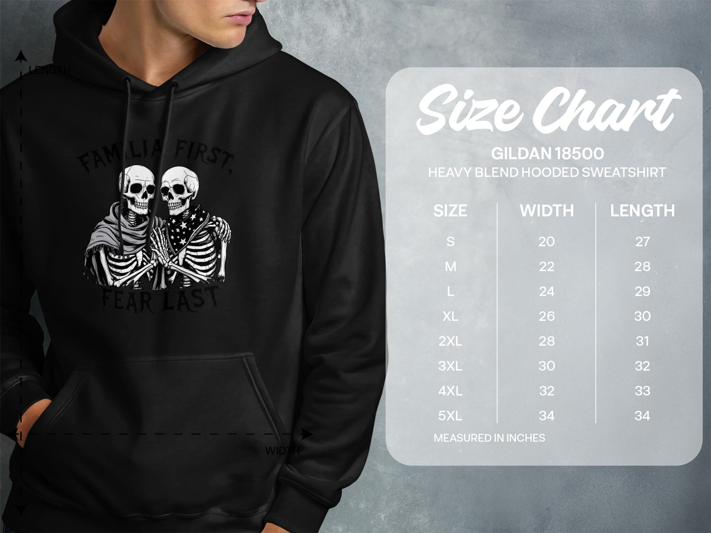 Family First Fear Last Graphic Hoodie Sweatshirt product