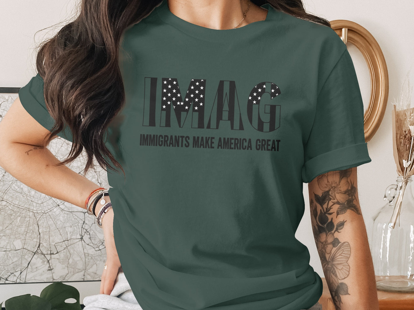 Immigrants Make America Great Slogan Casual Shirt product