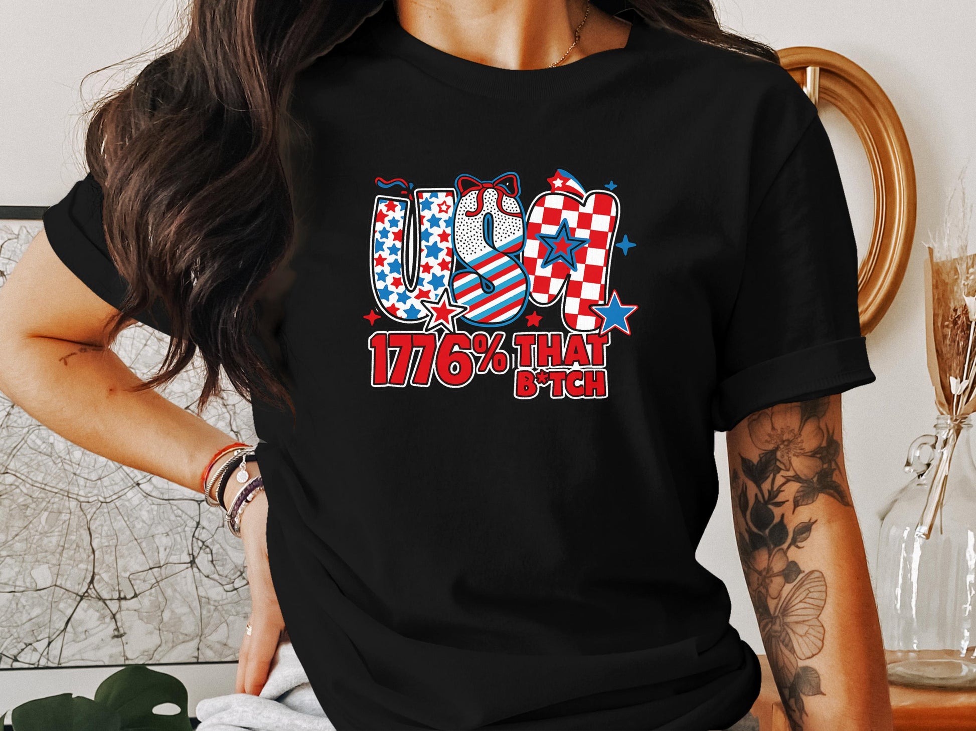 Patriotic USA 1776% That B*tch T-Shirt product type