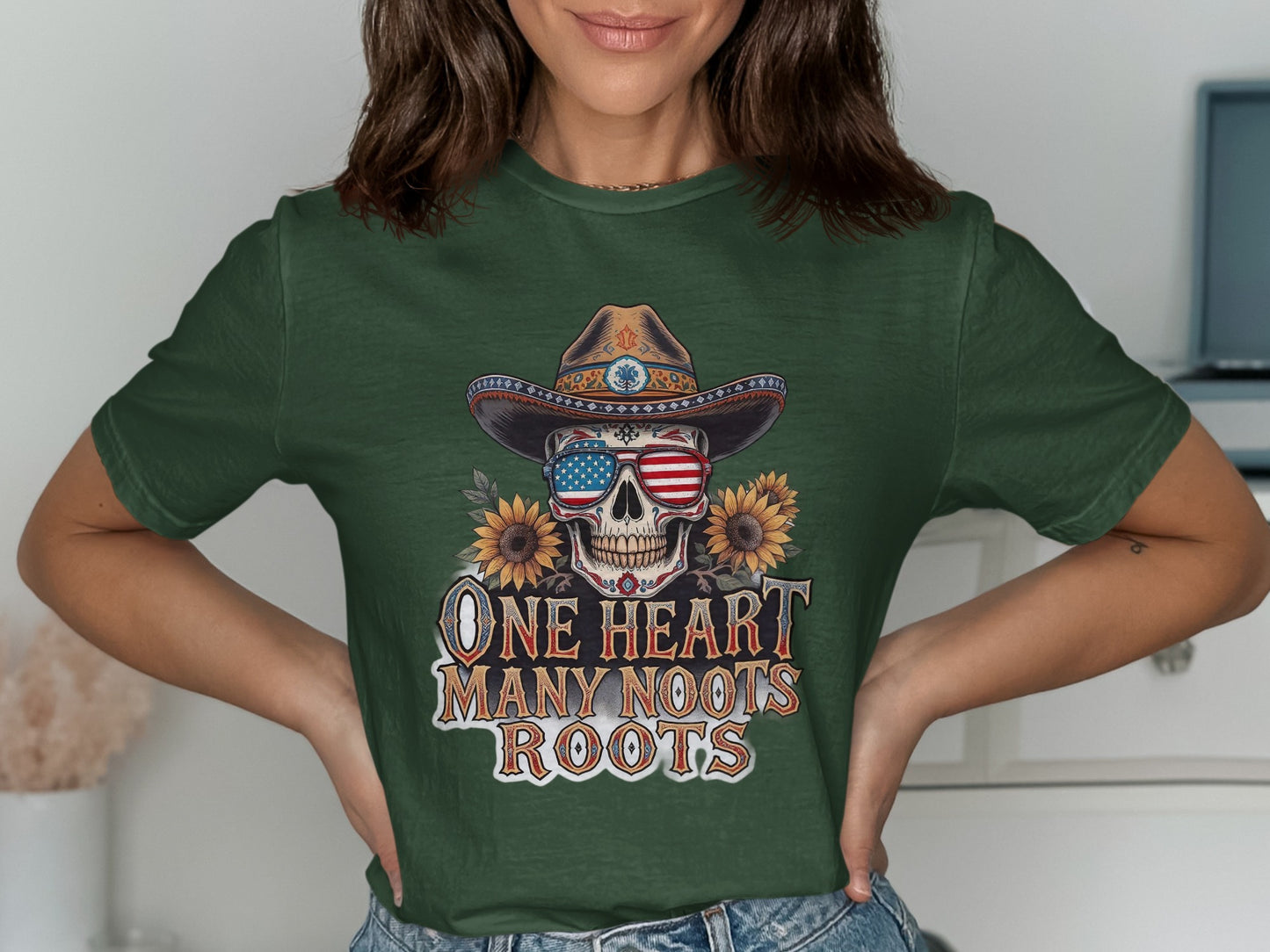 One Heart Many Roots American Patriotic T-shirt product