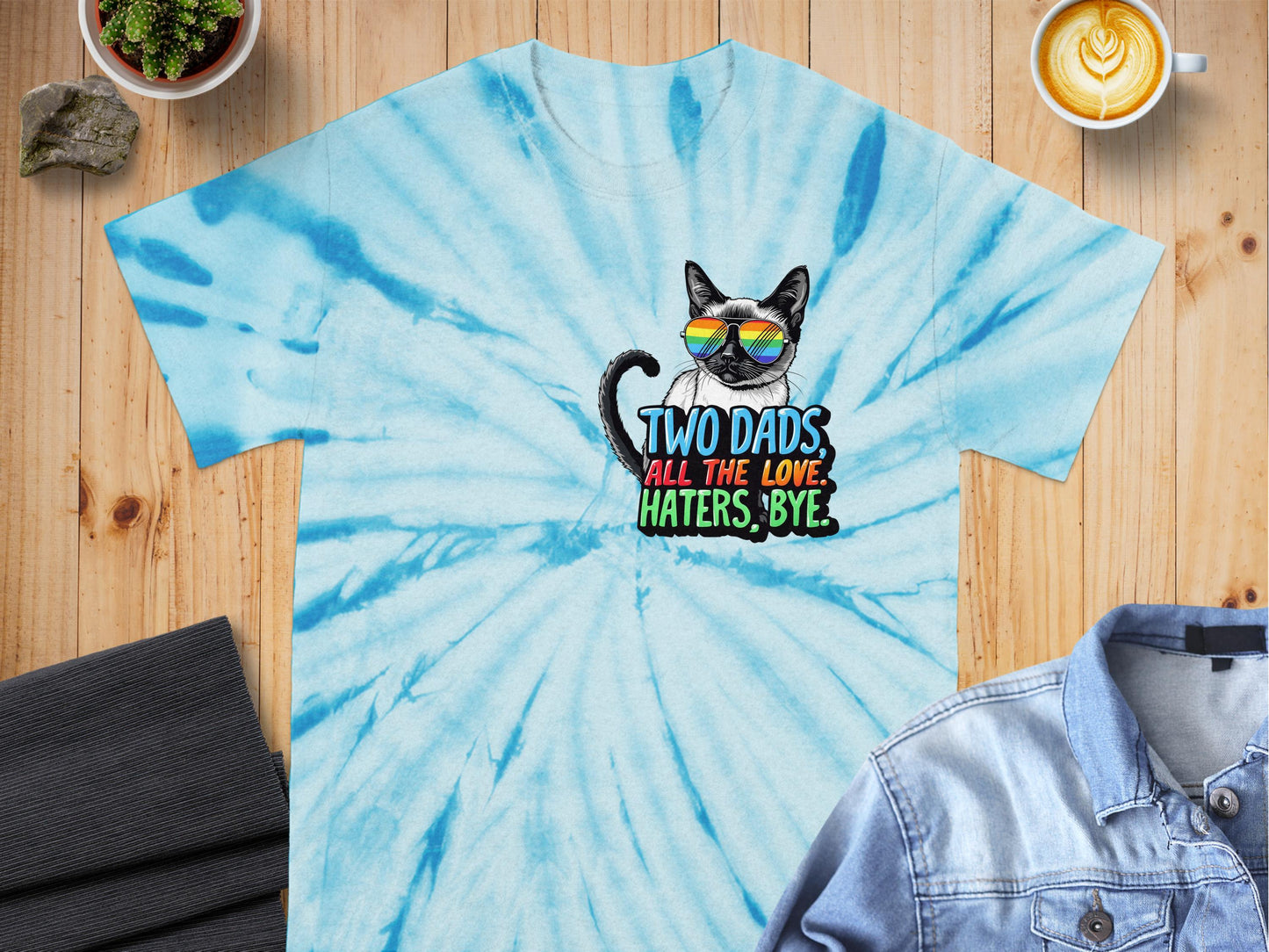 Two Dads All The Love Haters Bye Shirt product type