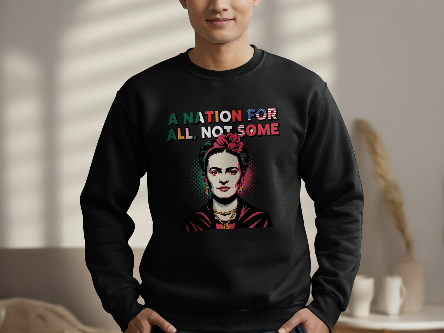 A Nation For All Not Some Graphic Print Sweatshirt