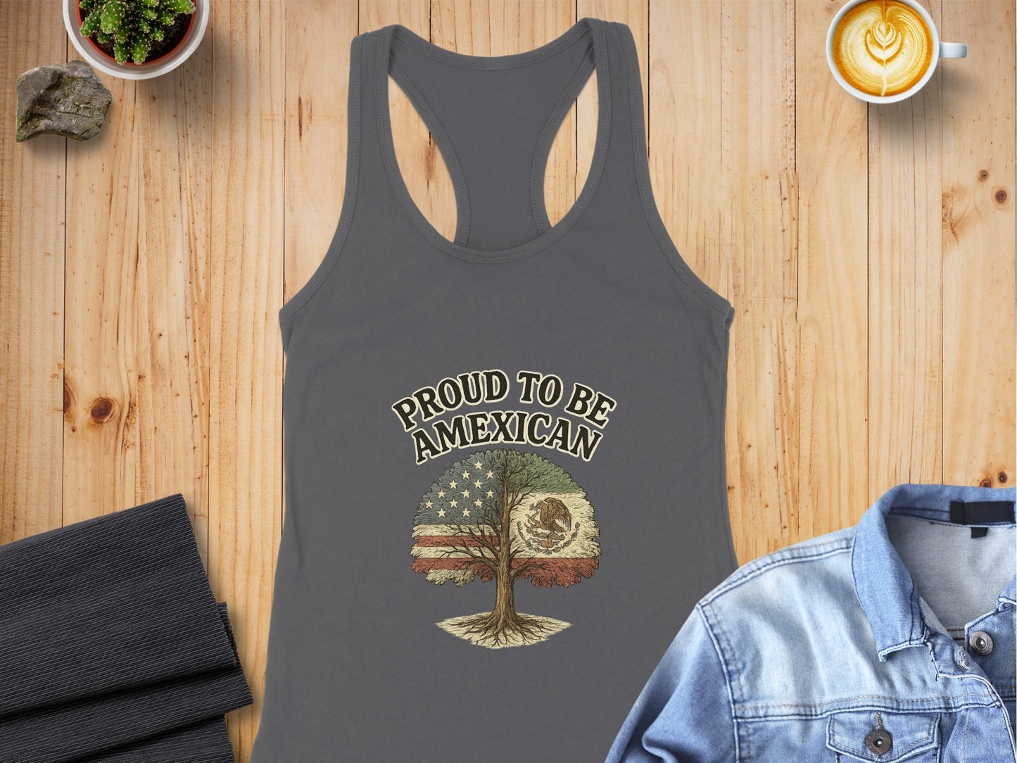 Proud to Be American Tree Graphic Tank Top product type