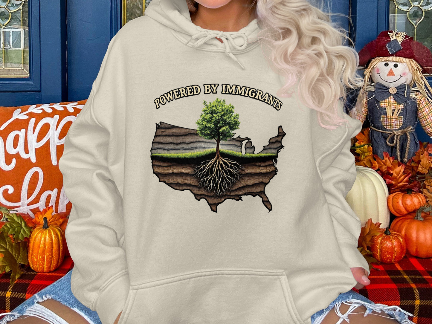 Powered by Immigrants Graphic Hoodie product type