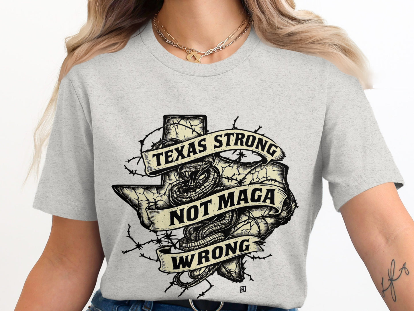 Texas Strong Not MAGA Wrong Graphic T-Shirt product