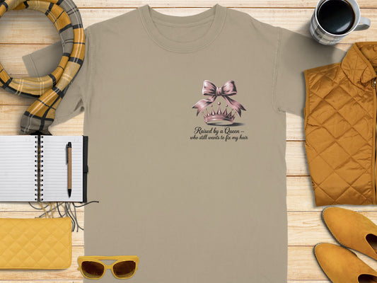 Raised by a Queen Crown Graphic Tee Shirt product