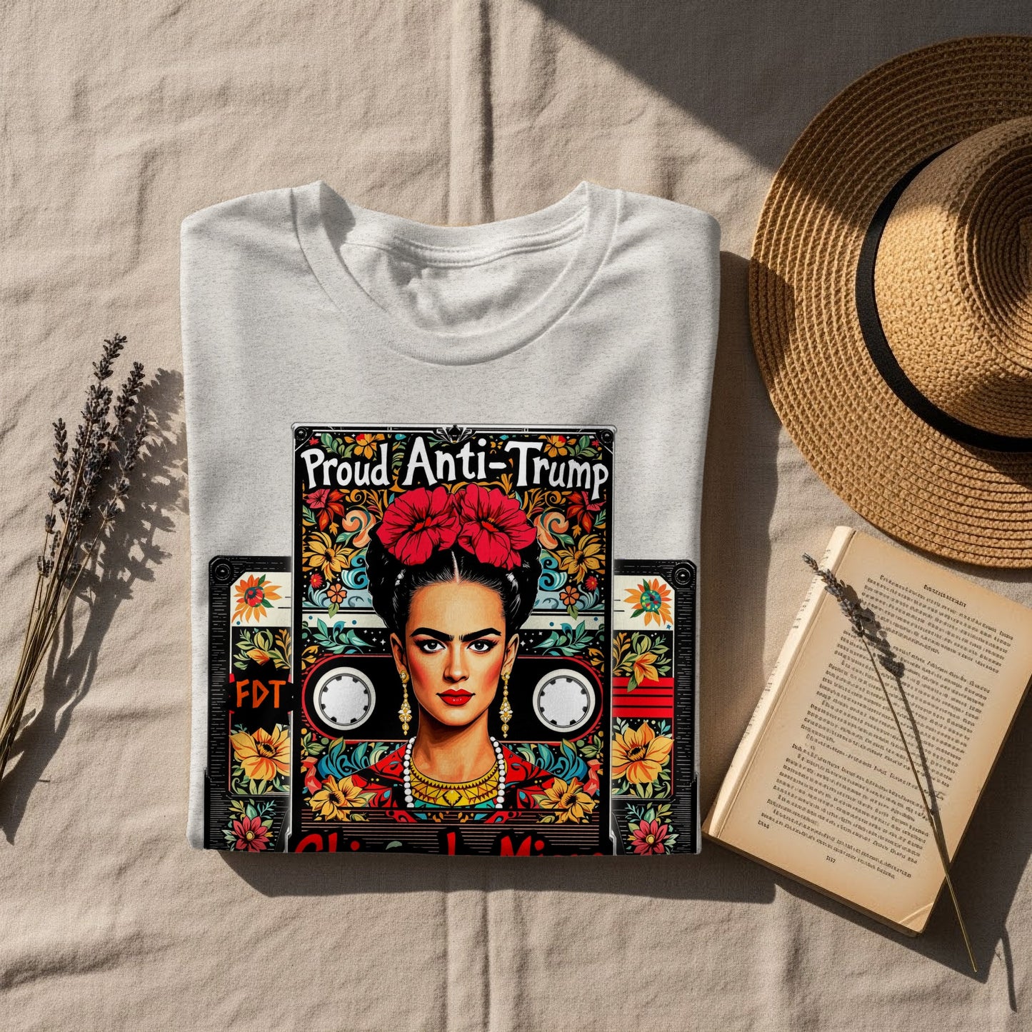Proud Anti-Trump Frida Kahlo Graphic Tee product