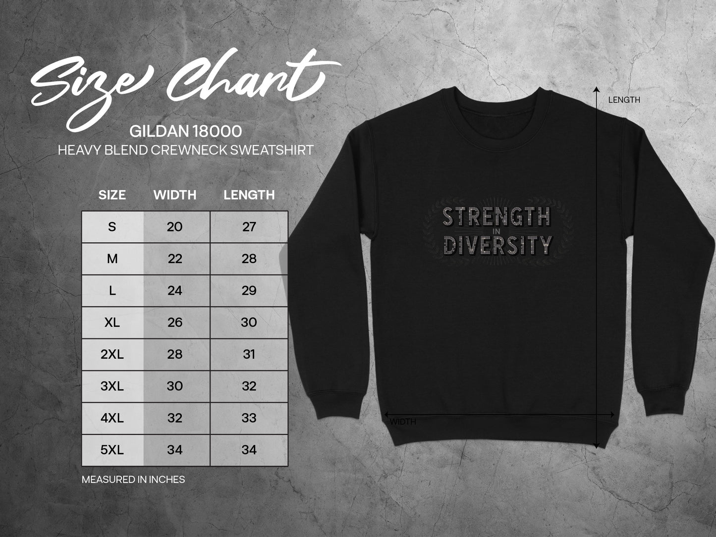 Strength Diversity Heavy Blend Crewneck Sweatshirt product