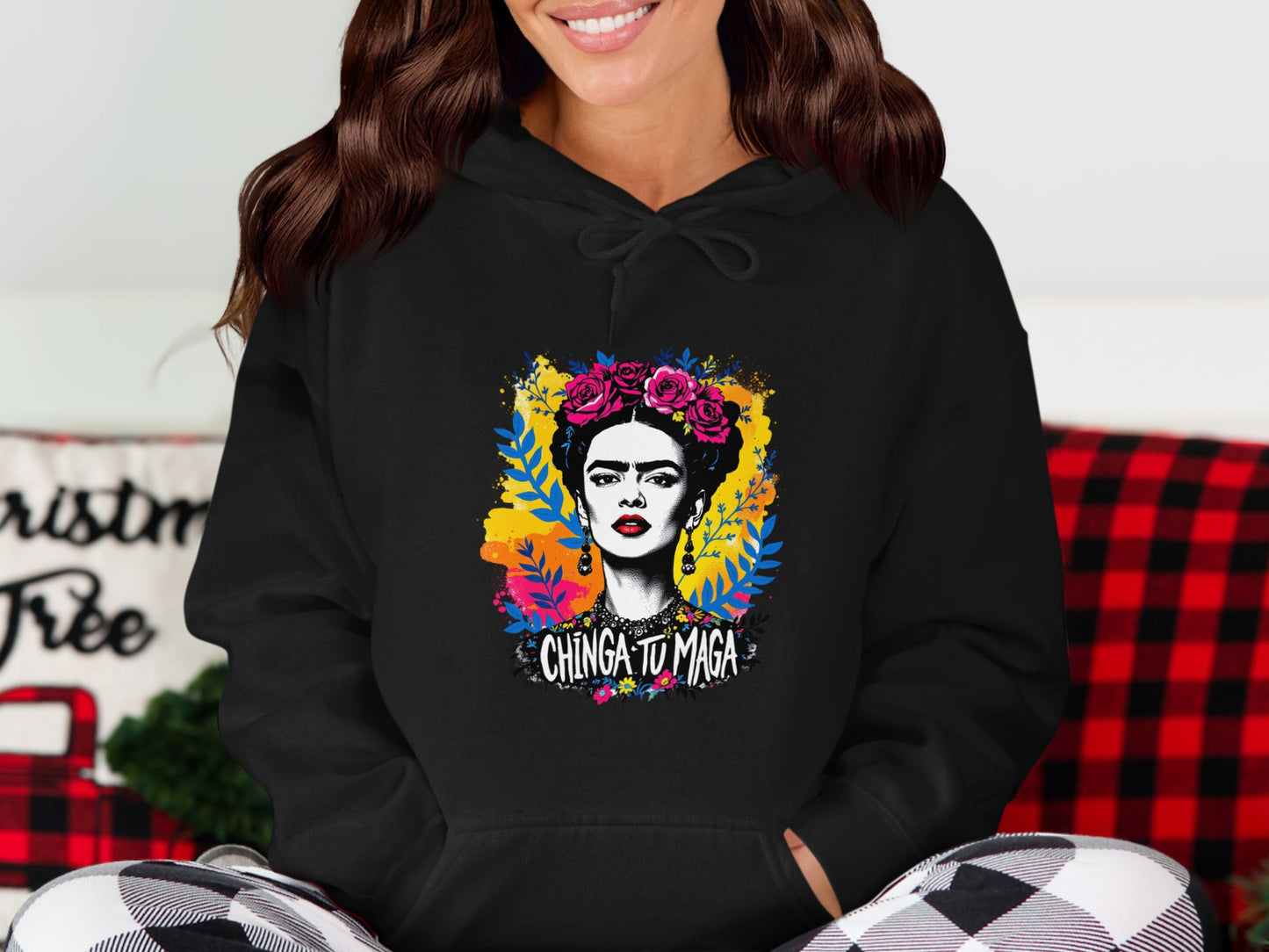 Chinga Tu Maga Graphic Hooded Sweatshirt product type