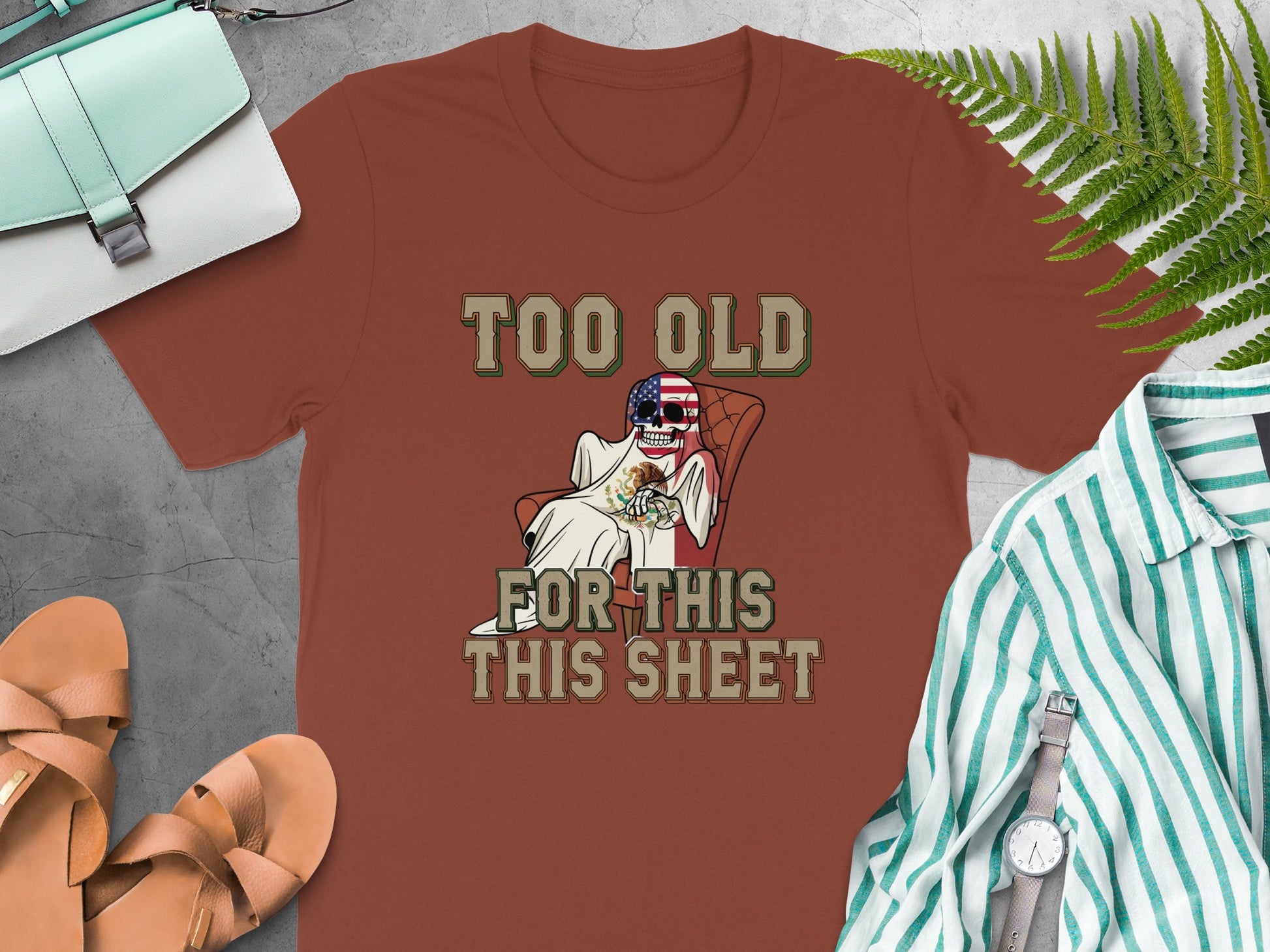 Too Old For This This Sheet Funny Ghost Shirt product