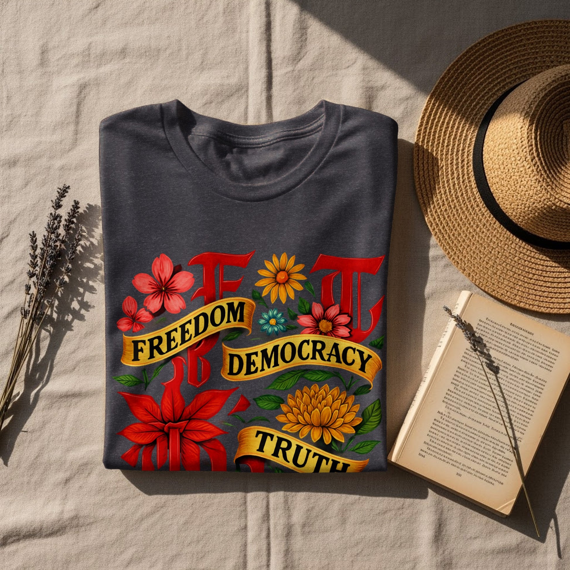 Freedom Democracy Truth Graphic T-shirt product type