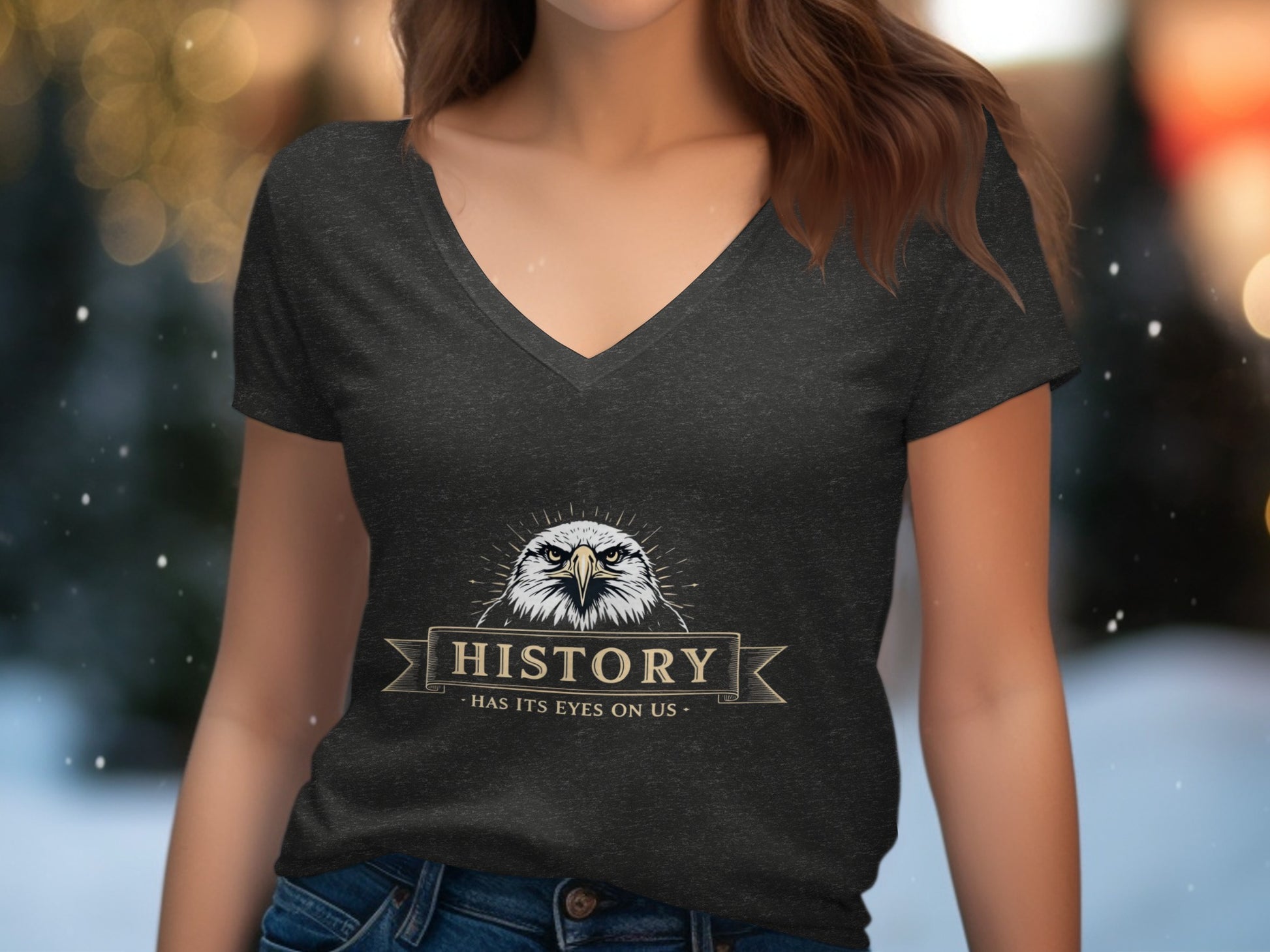 History Has Its Eyes On Us Eagle Graphic T-shirt