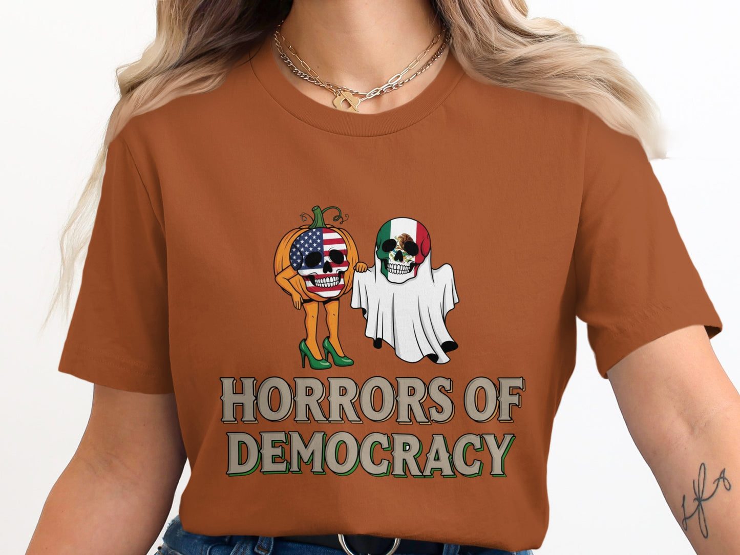 Horrors of Democracy Halloween Theme T-Shirt product