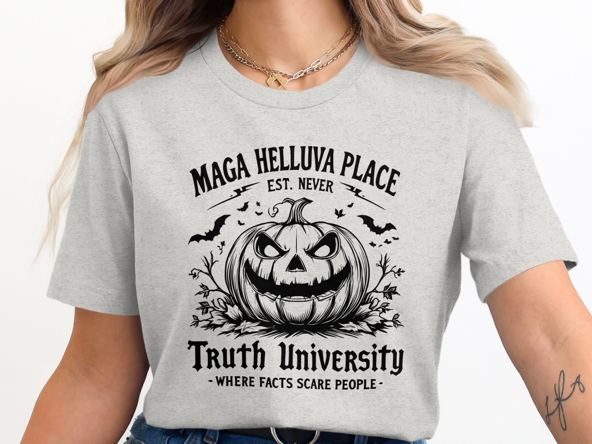 Halloween Pumpkin Truth University Shirt product type