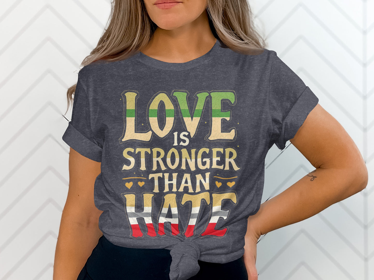 Love Is Stronger Than Hate Graphic T-shirt product