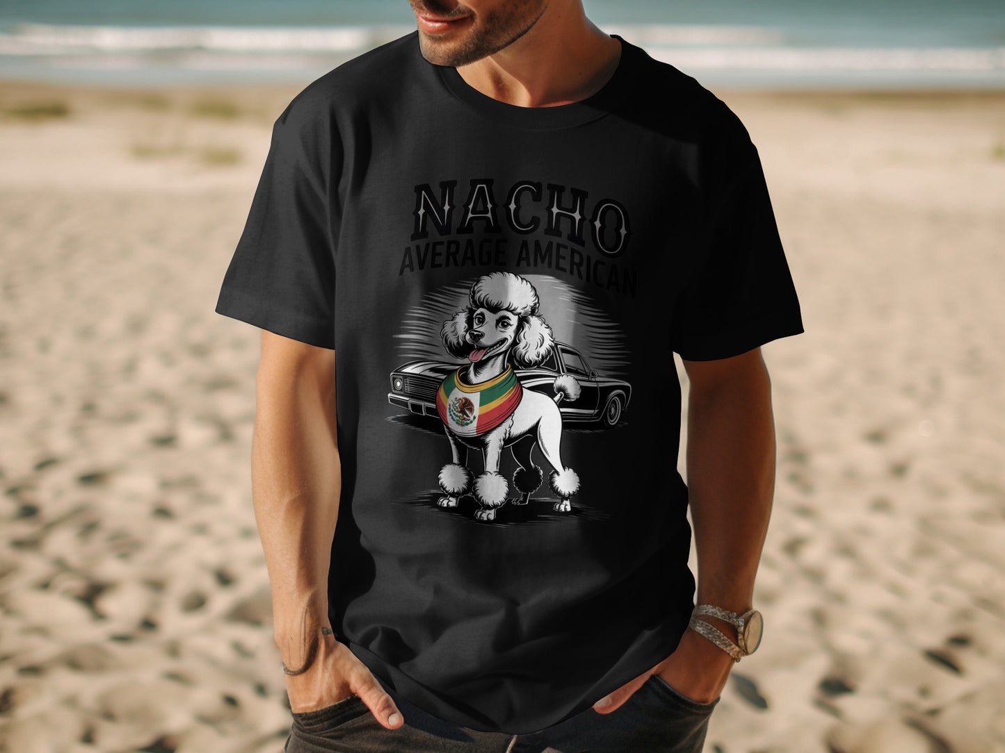 Nacho Average American Cute Poodle T-Shirt product