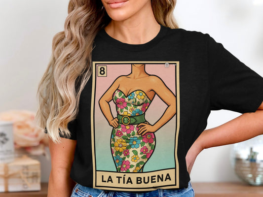La Tía Buena Graphic Top Colorful T-Shirt product