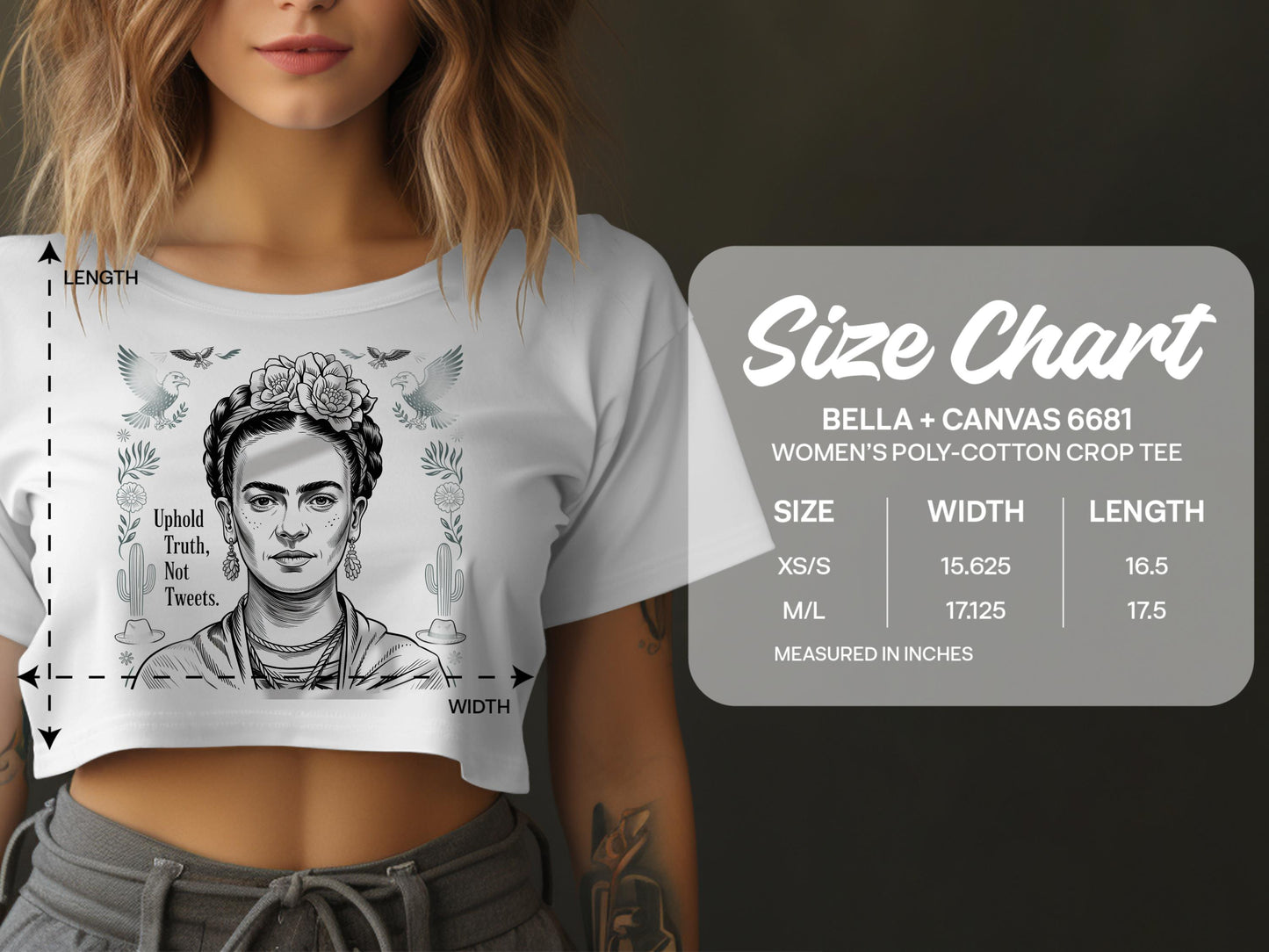 Uphold Truth Not Tweets Women's Crop Tee product