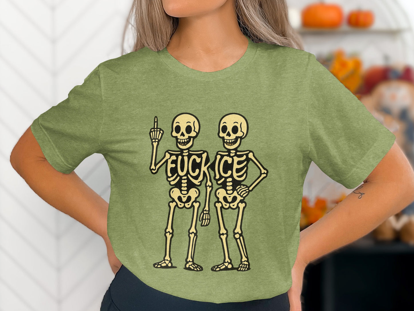 Cute Skeletons Graphic Tee Halloween Themed product