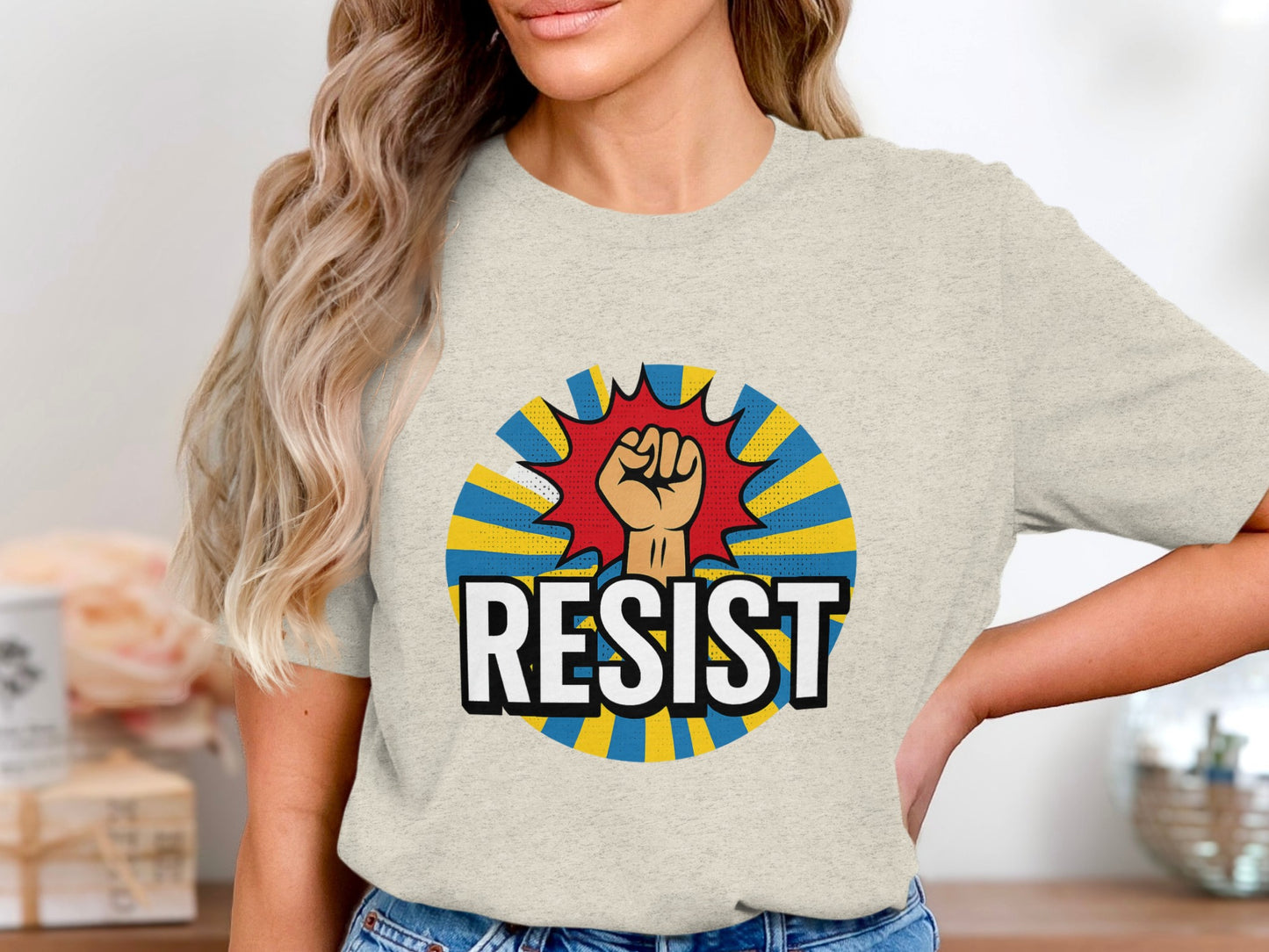 Resist Graphic Patriotic Statement Tee Shirt product