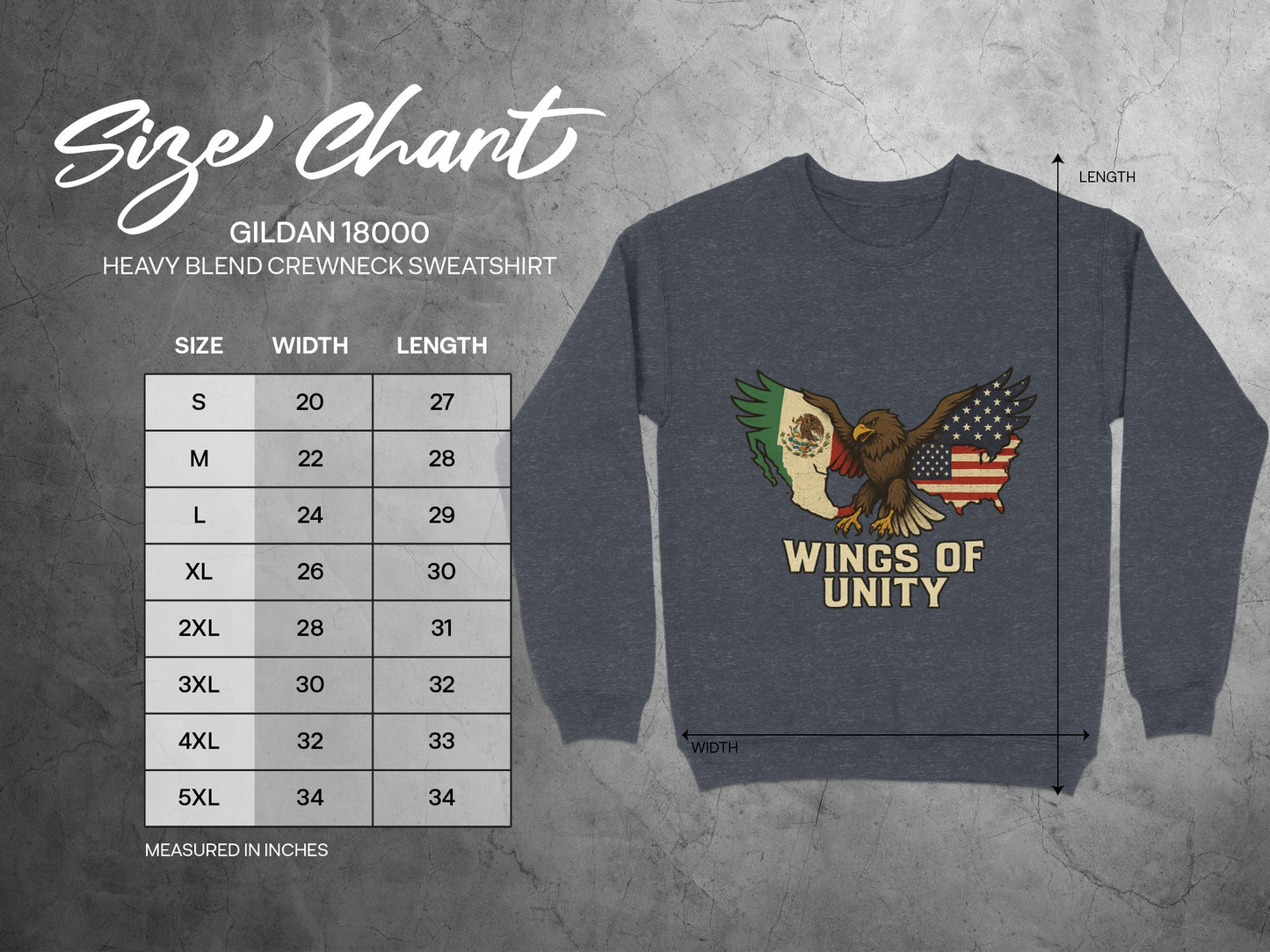 Wings of Unity Custom Print Sweatshirt garment product type