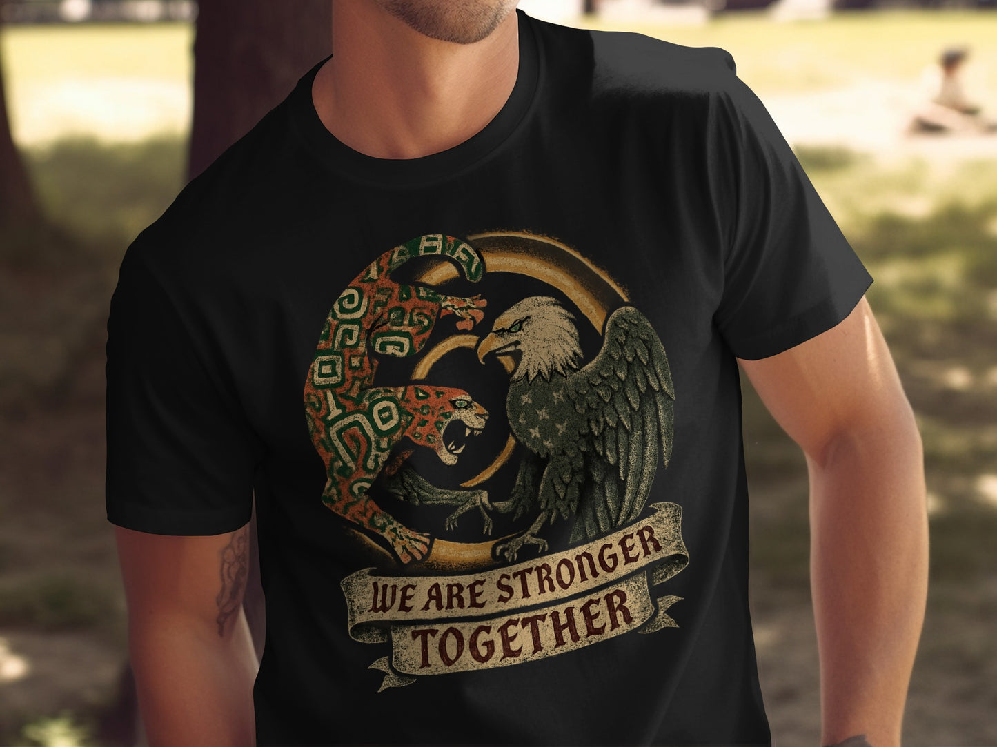 We Are Stronger Together Eagle and Tiger T-Shirt product