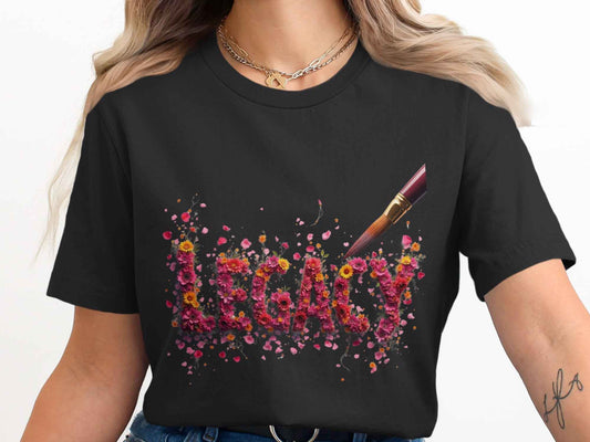 Mom shirts featuring Legacy Floral Art Design