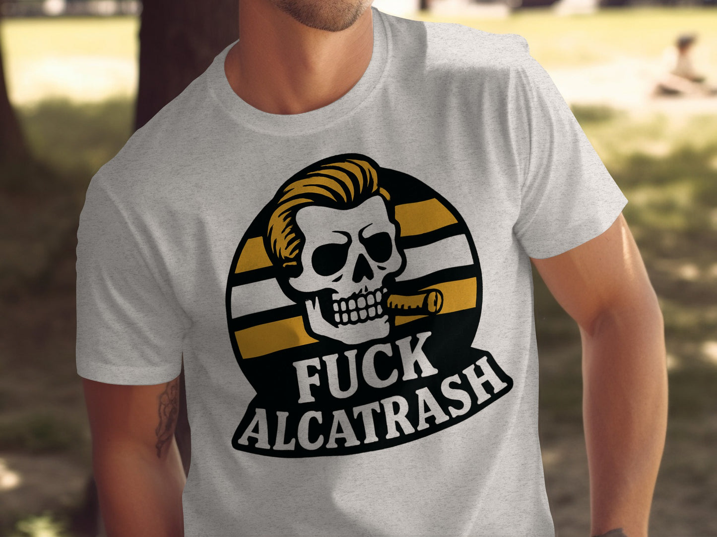 Vibrant Skull Fuck Alcatrash Graphic T-Shirt product type