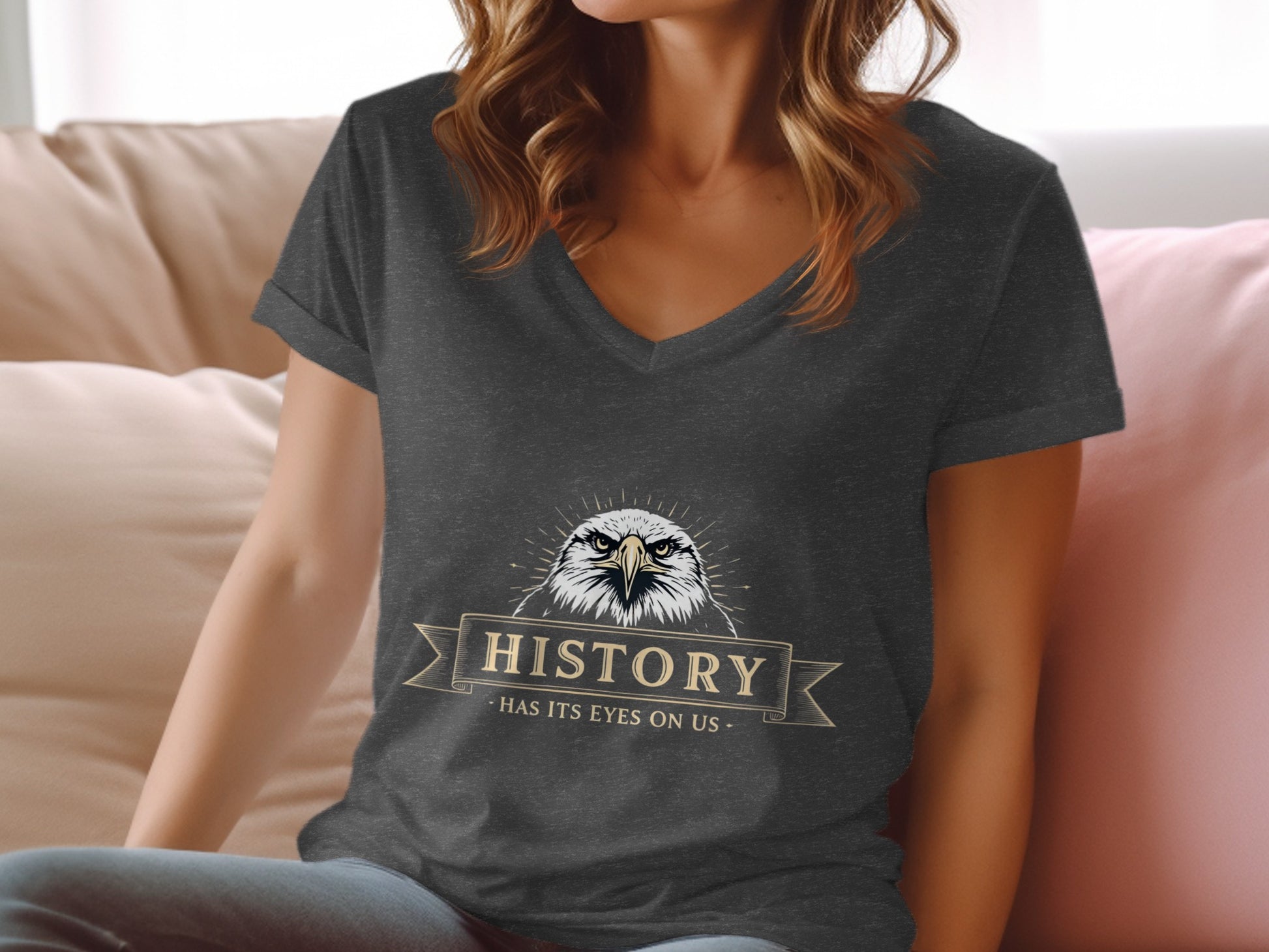 History Has Its Eyes On Us Eagle Graphic Shirt