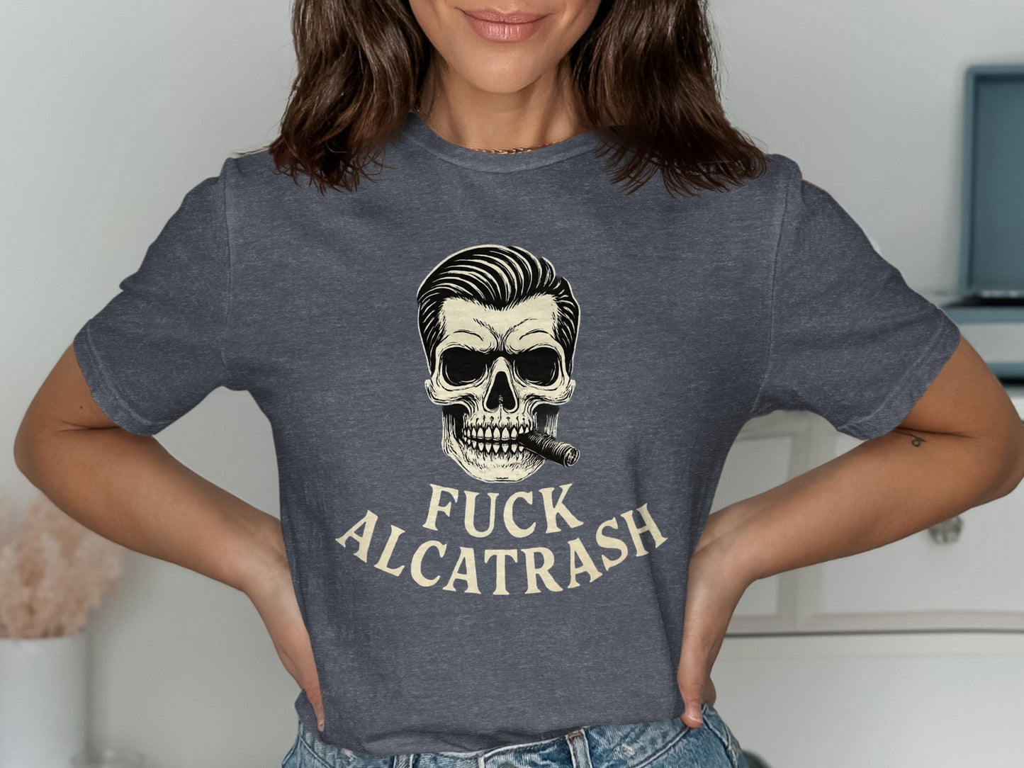 Fuck Alcatrash Skull Graphic T-Shirt product