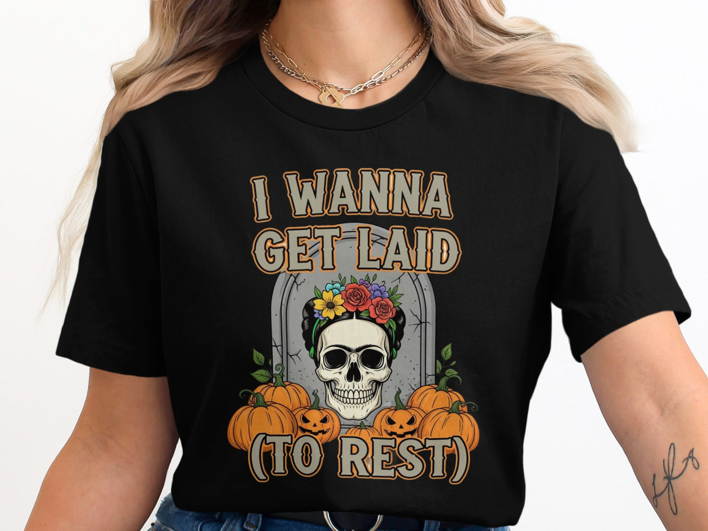 I Wanna Get Laid To Rest Halloween Themed Shirt product