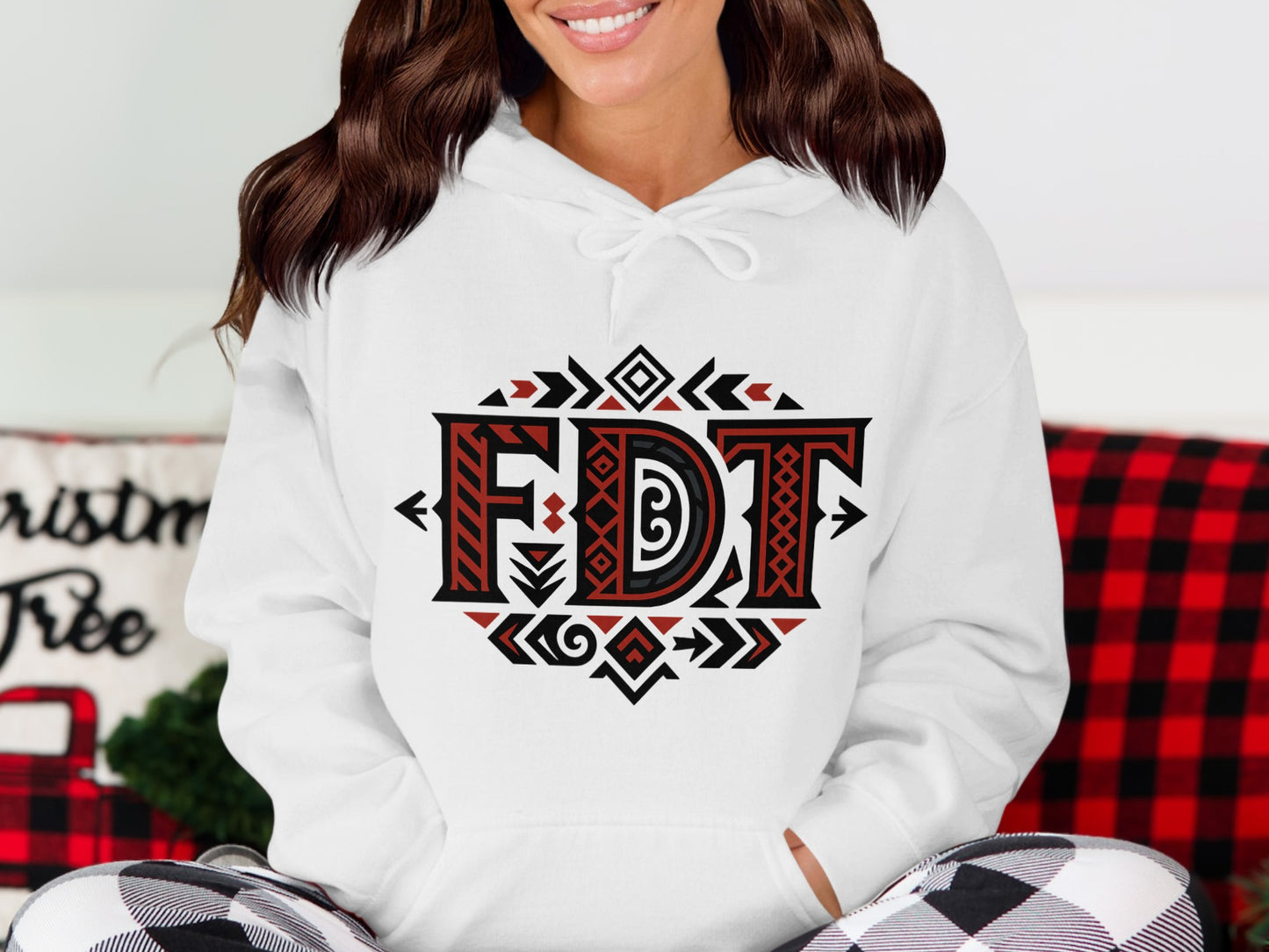 Unique FDT Aztec Design Pattern Hoodie product type