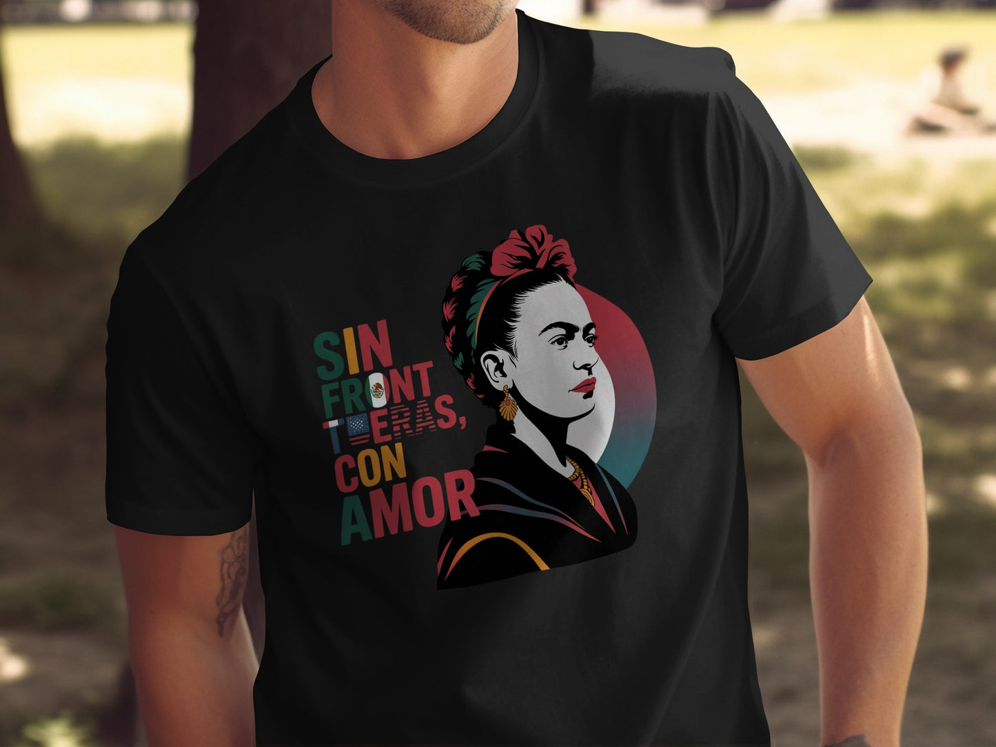 Vibrant Sin Fronteras Con Amor Graphic T-shirt product
