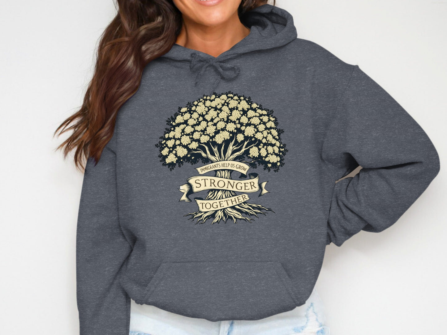 Stronger Together Tree Graphic Hoodie product