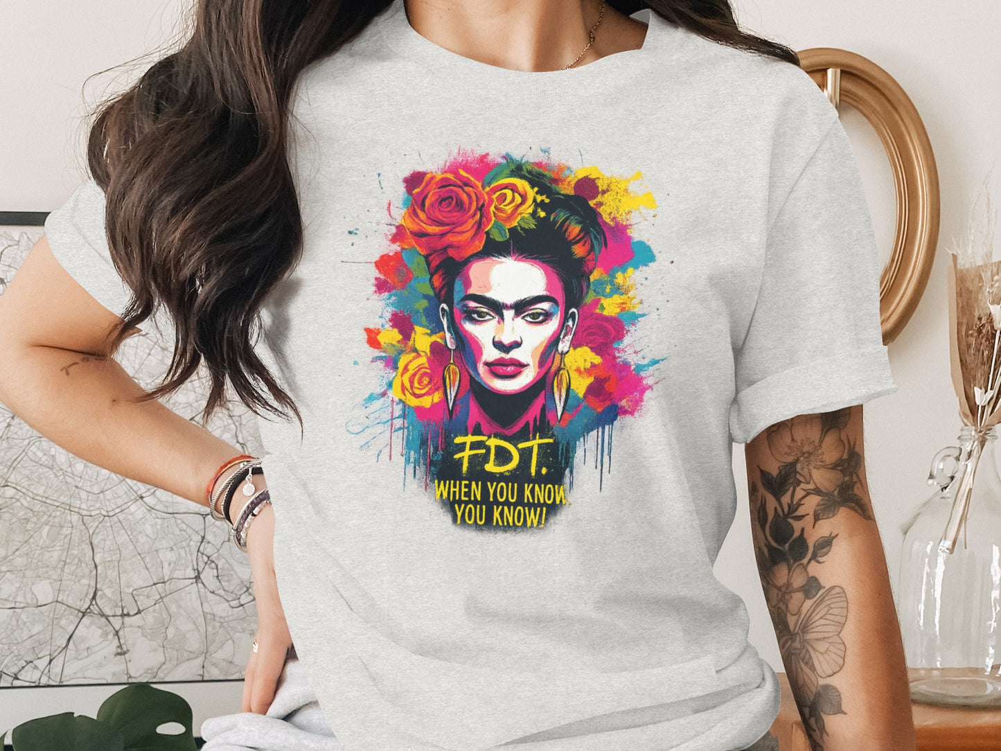 Frida Colorful Artistic Graphic Printed T-shirt product