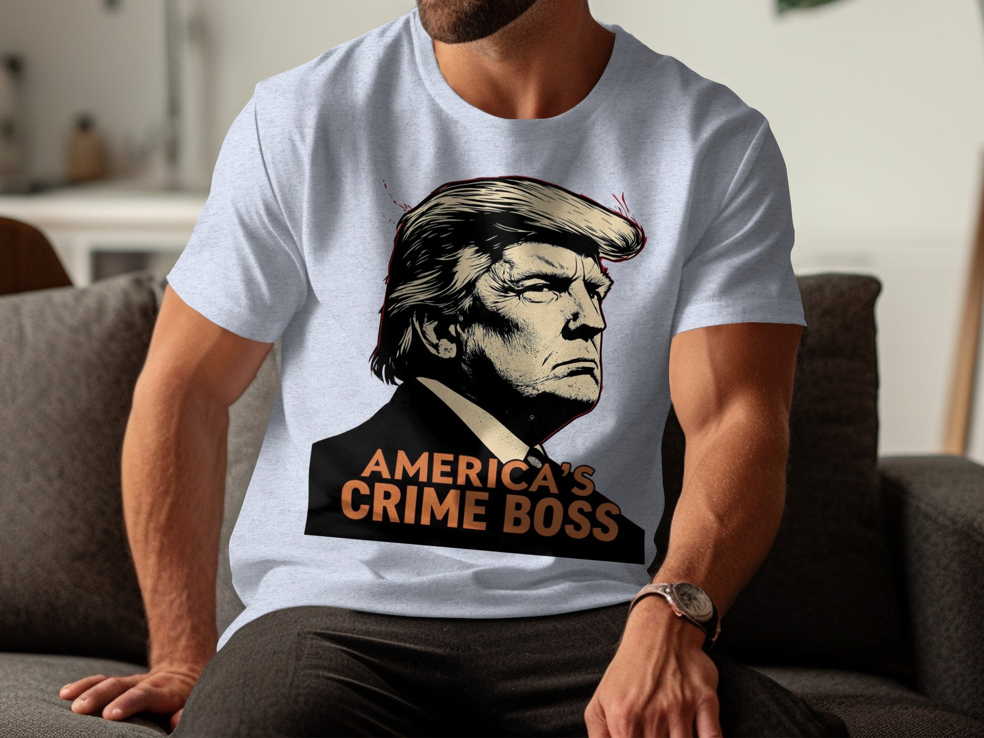 America's Crime Boss Graphic Print T-shirt product type
