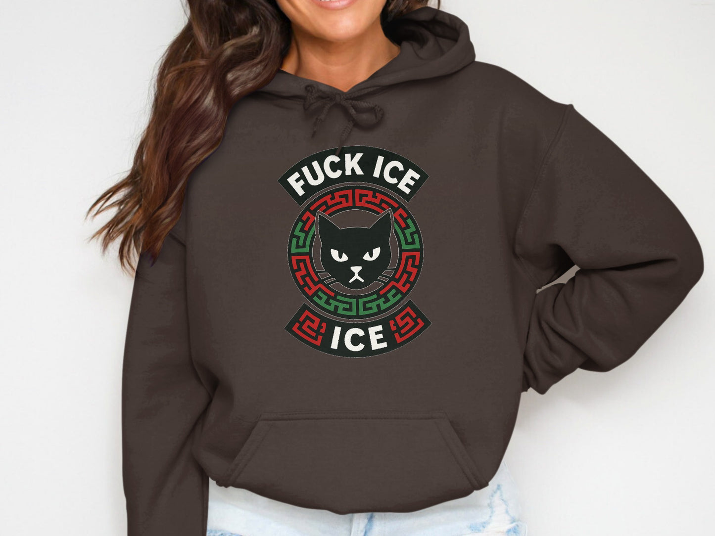 Stylish Graphic Hoodie with Unique Cat Image product type