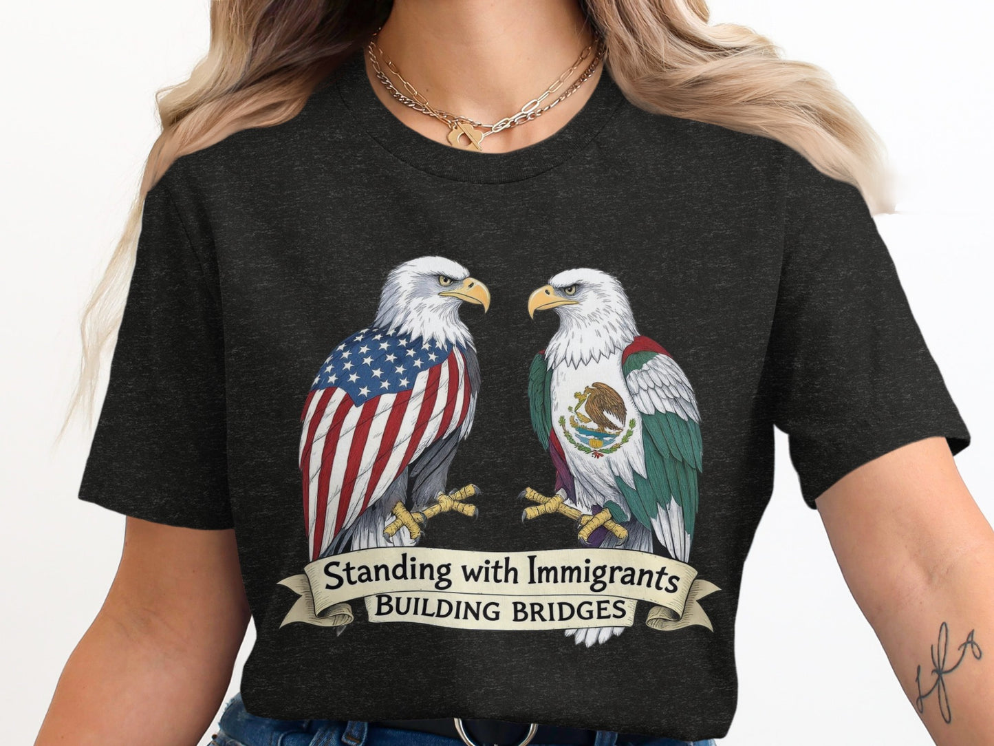 Standing with Immigrants Building Bridges t-shirt product
